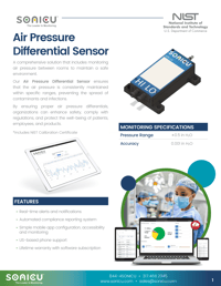 Air Pressure Differential Sensor Data Sheet 2025 A-1